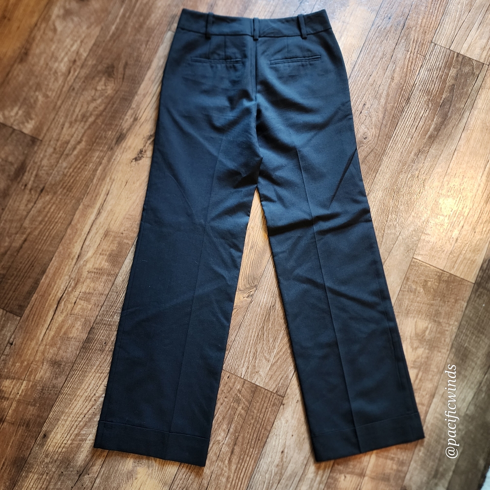 Ann Taylor Pleated Signature Black Slacks Pants Size 0 EUC! - Picture 2 of 15